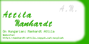 attila manhardt business card